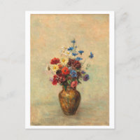 Fleurs dans une peinture Vase