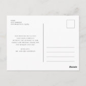 Carte Postale Fleurs d'aquarelle violet. Amour et remerciements  (Dos)