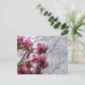 Carte postale Fleurs d'arbre de tulipe (Debout devant)