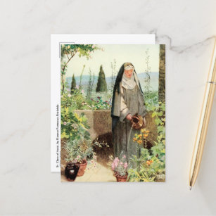 Carte Postale Fleurs d'arrosage St Clare d'Assisi (M 065)