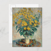 Carte Postale Fleurs d'artichauts de Jérusalem, 1880 (huile sur (Devant / Derrière)