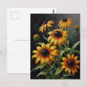 Carte Postale Fleurs d'Aster (Devant / Derrière)