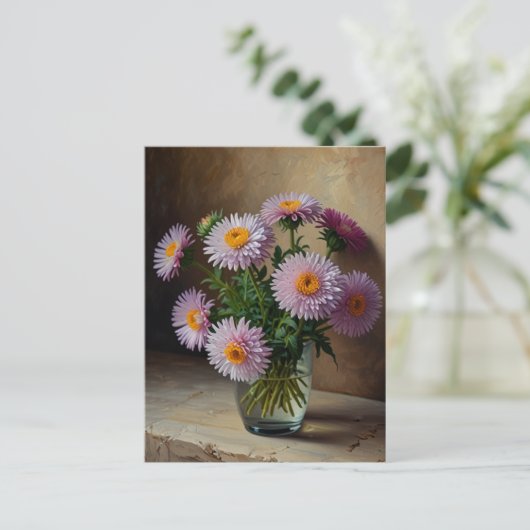 Carte Postale Fleurs d'Aster (Debout devant)