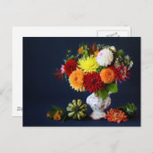 Carte Postale Fleurs d'automne (Devant / Derrière)