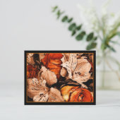 Carte postale fleurs d'automne (Debout devant)