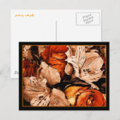 Carte postale fleurs d'automne (Devant / Derrière)