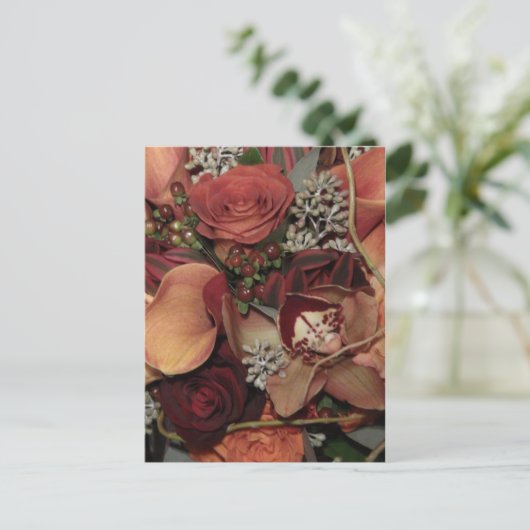 Carte Postale Fleurs d'automne (Debout devant)