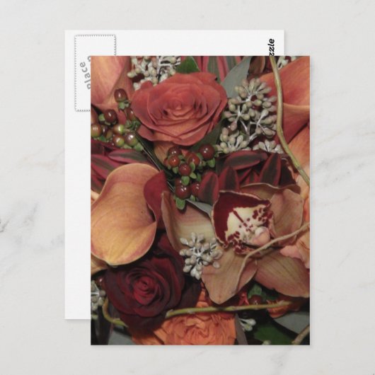 Carte Postale Fleurs d'automne (Devant / Derrière)