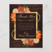 Carte Postale Fleurs d'automne rousses Quinceanera (Devant)