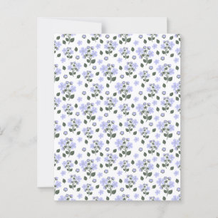 Carte Postale Fleurs de Blackberry, motif transparent