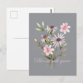 Carte Postale Fleurs de Bloom with Grace (Devant / Derrière)