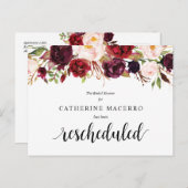 Carte Postale Fleurs de Bourgogne, Noir, Report de l'enterrement (Devant / Derrière)