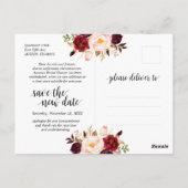 Carte Postale Fleurs de Bourgogne, Noir, Repousser la douche de  (Dos)