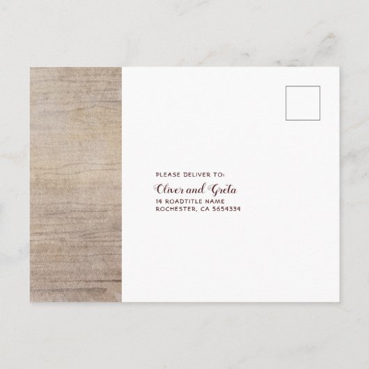 Carte Postale Fleurs de Bourgogne Pot Mason Rustique RSVP (Dos)