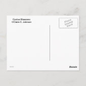 Carte Postale Fleurs de cactus (Dos)