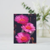 Carte Postale Fleurs de Cactus Beavertail 2 (Debout devant)