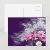 Carte postale Fleurs de carte postale et graines d (Devant / Derrière)