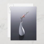 Carte Postale Fleurs de cerisier dans le vase (Devant / Derrière)