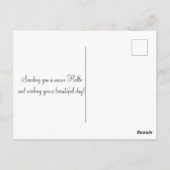 Carte Postale Fleurs de cerisiers en fleurs (Dos)