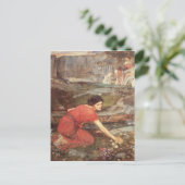 Carte Postale Fleurs de cueillette par le ruisseau - Waterhouse (Debout devant)