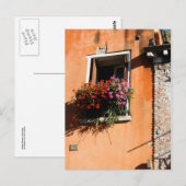 Carte Postale Fleurs de fenêtre (Devant / Derrière)