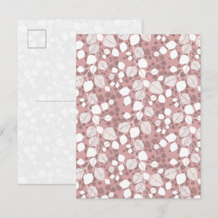 Carte Postale Fleurs de feuillage emmêlées Canopée Botaniques Ro