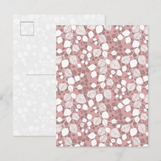 Carte Postale Fleurs de feuillage emmêlées Canopée Botaniques Ro