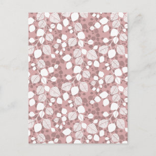 Carte Postale Fleurs de feuillage emmêlées Canopée Botaniques Ro