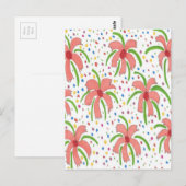 Carte Postale Fleurs de Fiesta tropicales (Devant / Derrière)