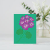 Carte Postale Fleurs de géranium (Debout devant)
