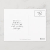 Carte Postale Fleurs de géranium lavande personnalisées (Dos)