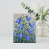 Carte Postale Fleurs de Jacinthes (Debout devant)