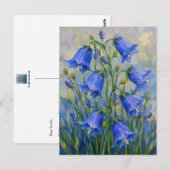 Carte Postale Fleurs de Jacinthes (Devant / Derrière)