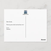 Carte Postale Fleurs de Jacinthes (Dos)
