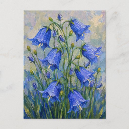 Carte Postale Fleurs de Jacinthes (Devant)