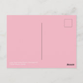 Carte Postale Fleurs de jardin violet brillant Osteospermum (Dos)