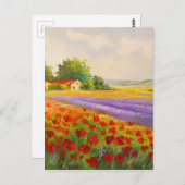 Carte Postale Fleurs de la Provence (Devant / Derrière)