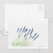 Carte Postale Fleurs de lavande (Devant / Derrière)
