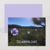 Carte Postale Fleurs de lin bleu de la prairie panoramique vous  (Devant / Derrière)