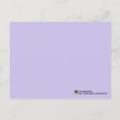 Carte Postale Fleurs de lin bleu de la prairie panoramique vous  (Dos)