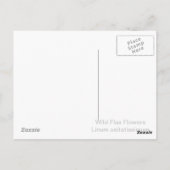 Carte Postale Fleurs de lin sauvage 2 (Dos)