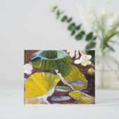 Carte Postale Fleurs de lotus - Oya, Japon (Debout devant)