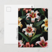 Carte Postale fleurs de lys (Devant / Derrière)