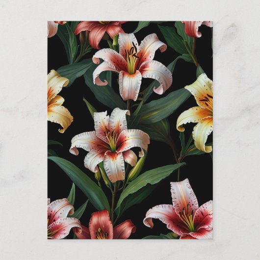 Carte Postale fleurs de lys (Devant)