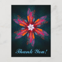 Fleurs de mandala floral Orange Rouge Bleu Abstrai