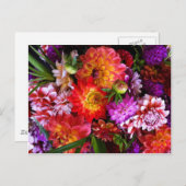 Carte Postale Fleurs de marché agricoles (Devant / Derrière)