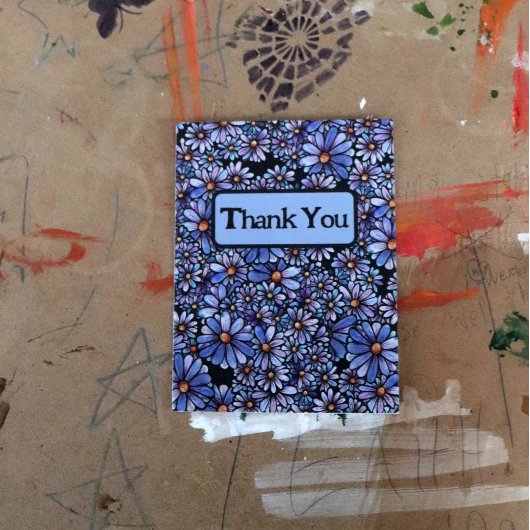 Carte Postale Fleurs de marguerite violette