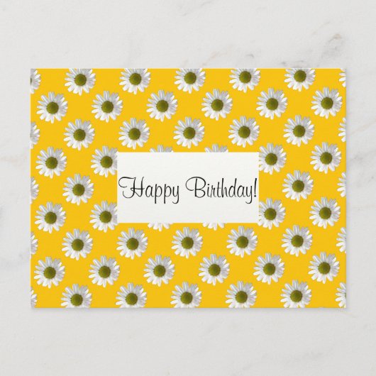 Carte Postale Fleurs de marguerites de conception fleurie sur ja (Devant)