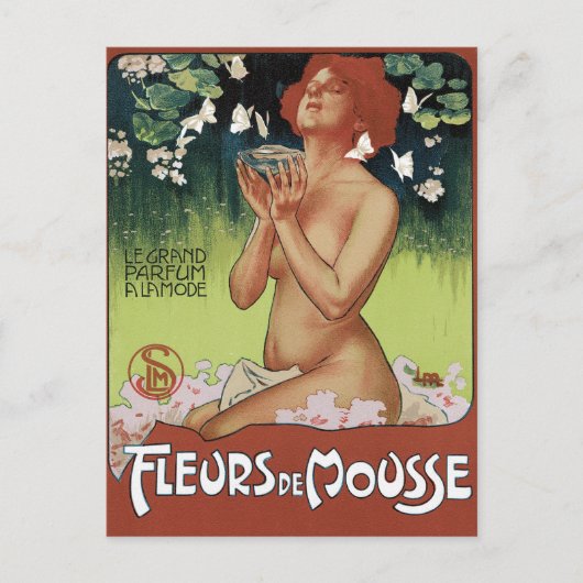 Carte Postale Fleurs de Mousse (Devant)