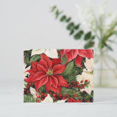 Carte Postale Fleurs de Noël (Debout devant)